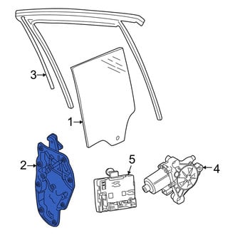 Audi OE - Rear Left Window Regulator