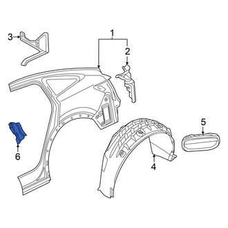Audi OE - Rear Left Quarter Panel Reinforcement