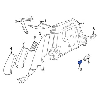 Audi OE - Rear 12 Volt Accessory Power Outlet Housing