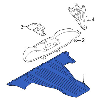 Audi OE - Floor Pan Splash Shield