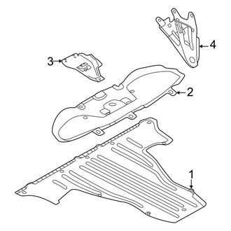 Audi OE - Rear Body & Floor - Under Cover & Splash Shields (Premium / Premium Plus / Prestige)