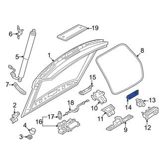 Audi OE - Rear Liftgate Finish Panel