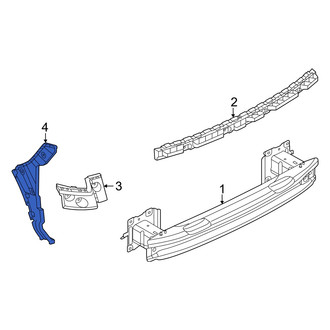Audi OE - Front Bumper Cover Support Rail