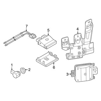 Audi OE - Rear Bumper - Electrical Components