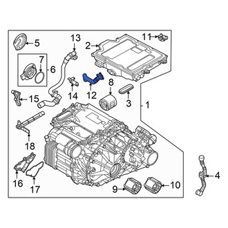 Audi OE - Rear Drive Motor Inverter Coolant Line