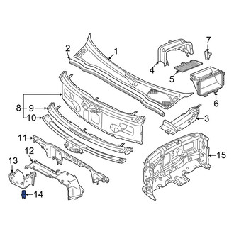 Audi OE - Cowl Panel Drain Valve