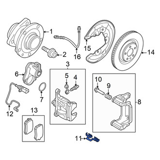 Audi OE - Disc Brake Pad Retaining Clip