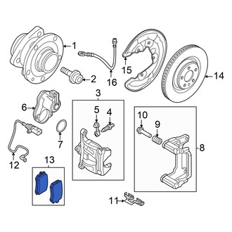 Audi OE - Rear Disc Brake Pad Set