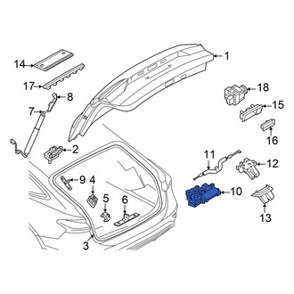 Audi OE - Rear Liftgate Lock Actuator
