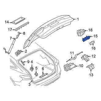 Audi OE - Rear Liftgate Pull Handle