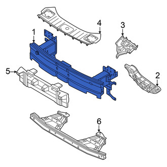 Audi OE - Front Upper Bumper Impact Bar
