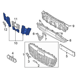 Audi OE - Front Upper Grille Molding