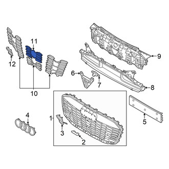 Audi OE - Front Lower Grille Molding