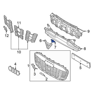 Audi OE - Upper Grille Cap