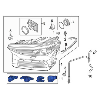 Audi OE - Right Headlight Bracket