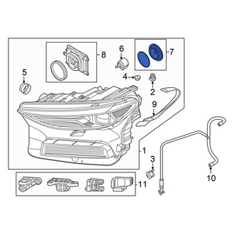 Audi OE - Front Headlight Bulb Cap