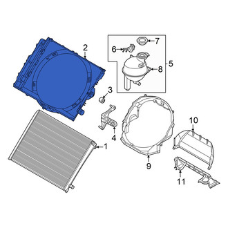 Audi OE - Front Engine Cooling Fan Shroud