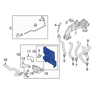 Audi OE - Drive Motor Battery Pack Coolant Hose Adapter