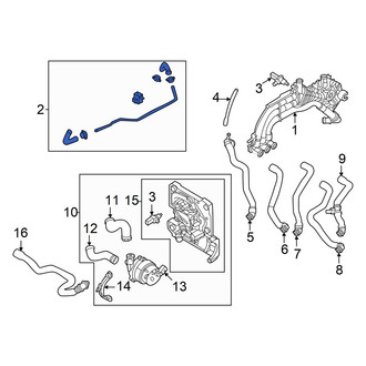 Audi OE - Upper Engine Coolant Overflow Hose