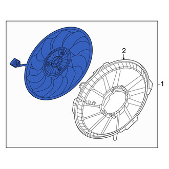 Audi OE - Engine Cooling Fan Assembly