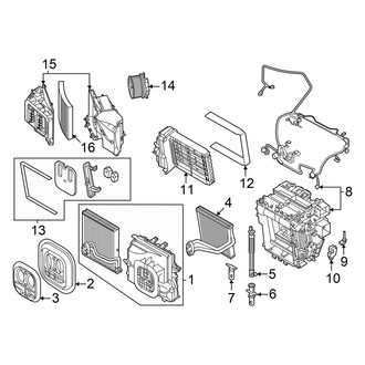 Audi OE - Air Conditioner & Heater - Evaporator & Heater Components