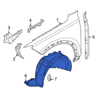 Audi OE - Front Left Fender Splash Shield