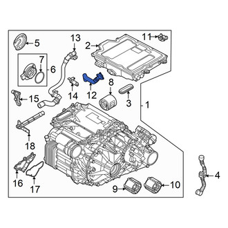Audi OE - Rear Drive Motor Inverter Coolant Line