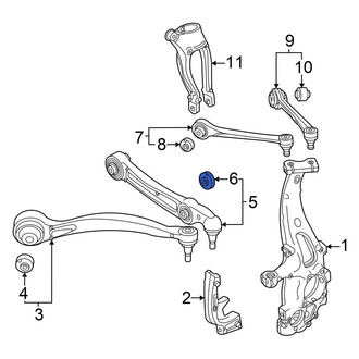 Audi OE - Front Lower Outer Rearward Suspension Control Arm Bushing