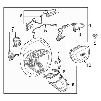 Audi OE - Steering Wheel & Trim (Flat Bottom)