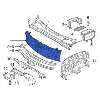 Audi OE - Front Cowl Panel