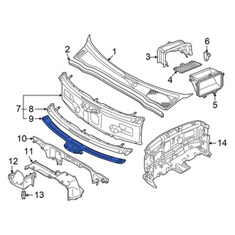 Audi OE - Front Cowl Panel Reinforcement