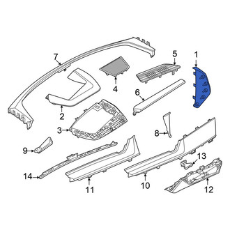 Audi OE - Left Instrument Panel Side Cover
