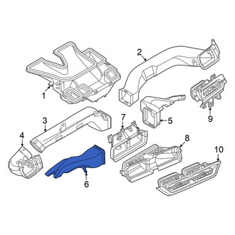 Audi OE - Front Left Lower Instrument Panel Air Duct