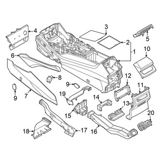 Audi OE - Console (Floor/Lower)