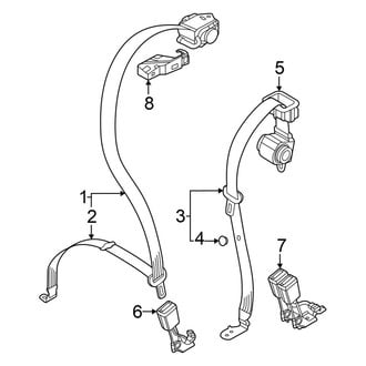 Audi OE - Restraint Systems - Rear Seat Belts