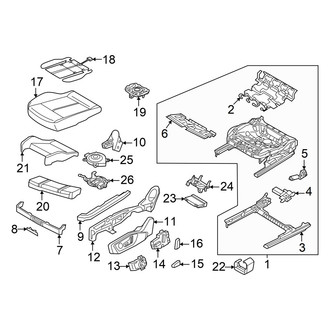 Audi OE - Seats - Driver Seat Components (Seat, Seat Cushion)