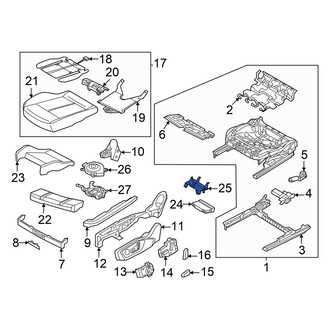 Audi OE - Left Power Seat Control Module Bracket