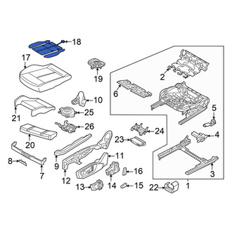 Audi OE - Front Right Lower Forward Seat Heater Pad