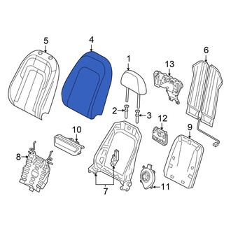Audi OE - Front Left Seat Back Cushion Cover