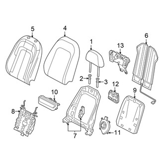 Audi OE - Seats - Passenger Seat Components (Seat Back Components)