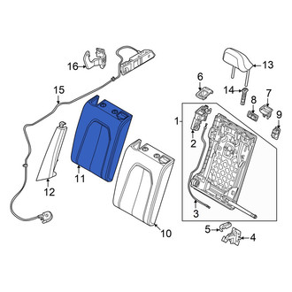 Audi OE - Rear Right Seat Back Cushion Cover