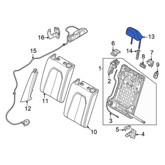 Audi OE - Rear Left Headrest