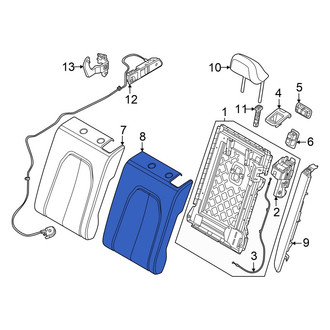 Audi OE - Rear Left Seat Back Cushion Cover