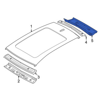 Audi OE - Rear Roof Header Panel
