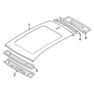 Audi OE - Roof & Components (With Panoramic Sunroof), (Premium / Premium Plus / Prestige)