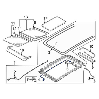Audi OE - Right Sunroof Wiring Harness