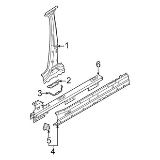 Audi OE - Pillars, Rocker & Floor - Center Pillar & Rocker