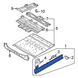 Audi OE - Front Left Floor Side Rail