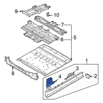 Audi OE - Left Lower Inner Body A-Pillar