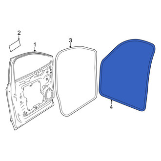 Audi OE - Front Inner Door Seal
